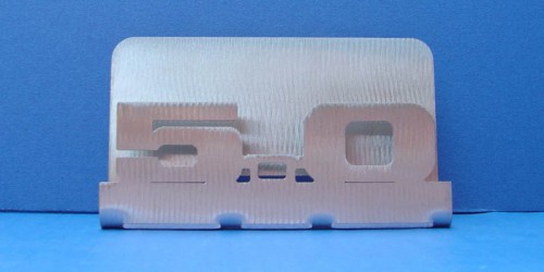 A perfect gift for that hard to shop for guy or gal. This 5.0 business card holder add the perfect touch to his or her desk.
