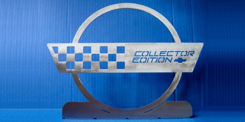 This C4 Collector's Edition Desktop Model will offer a great accent to an office, garage, or dealership. It's the perfect gift for that hard to shop for guy or gal and is constructed of stainless steal.