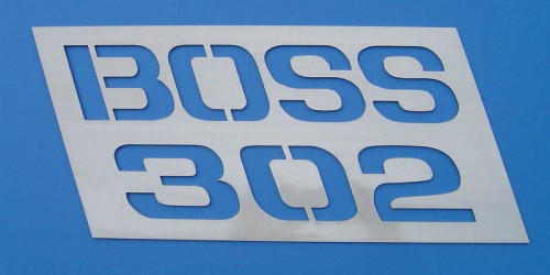 A perfect gift for that hard to shop for guy or gal. This Boss 302 wall hanging can decorate a garage, office, dealership, or shop!