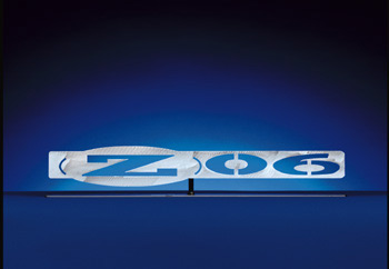 This Z06 Wall Hanging will offer a great accent to an office, garage, or dealership. It's the perfect gift for that hard to shop for guy or gal and is constructed of stainless steal.