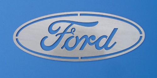 A perfect gift for that hard to shop for guy or gal. This Ford oval wall hanging can decorate a garage, office, dealership, or shop!